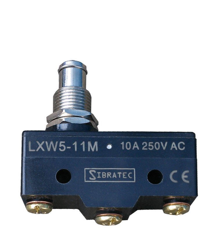 Fim de Curso Lxws 10A 250VCA Corpo PVC Caixa Estreita com Pistão 1 Contato Reversível